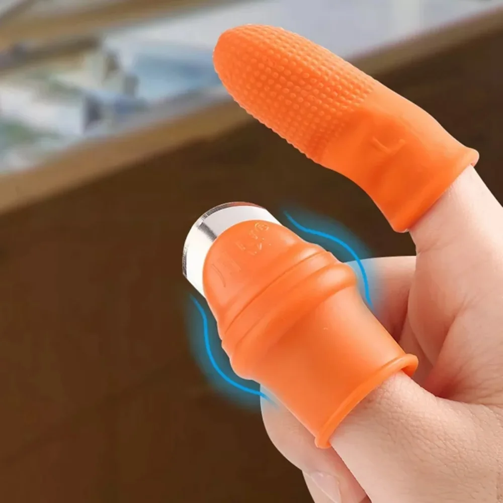 Sharp Pinching Plant Blade Scissors 5pc Glove Thumb Knife Finger Protector Silicon Thumb Knife for Vegetable Fruit Picker Garden garden tool finger protector finger guard fruit picker