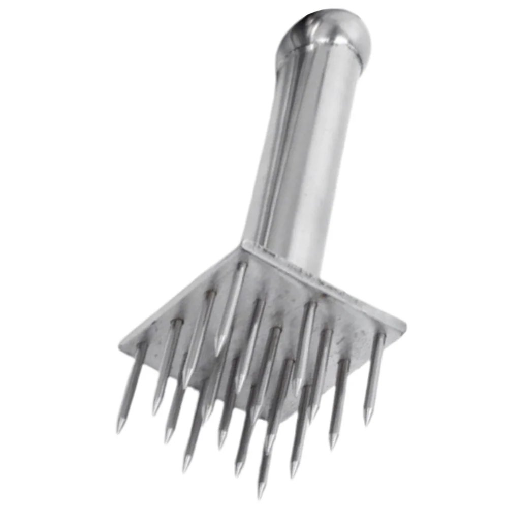 

Meat Tenderizing Tool with Needles Chicken Beef Mallet Stainless Steel Hammer Kitchen Tool (18-pin)