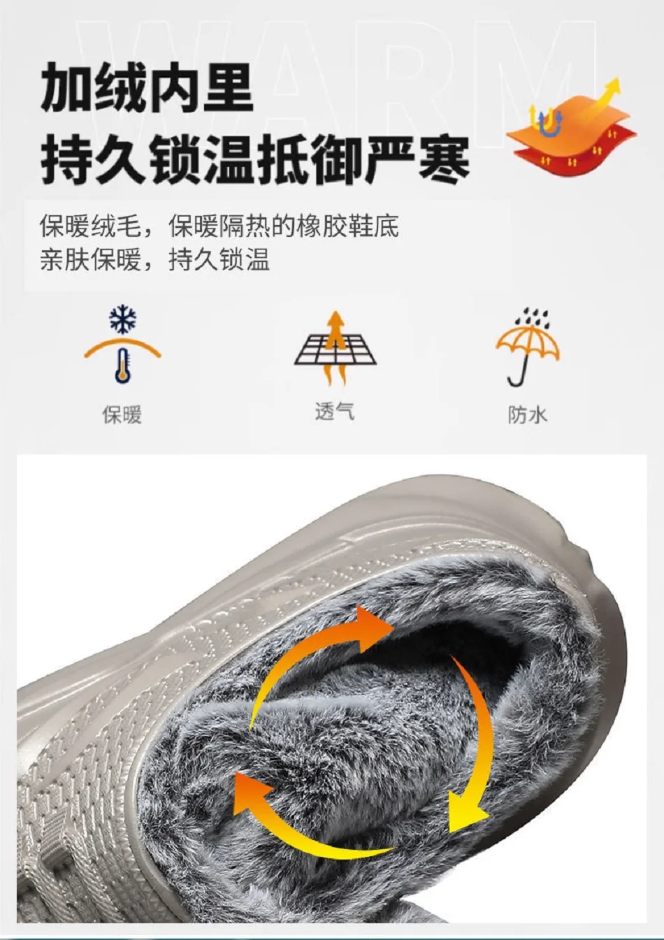 Men's Outdoors Fashion Sports Snow Boots cozy EVA Lightweight Casual Shoes Winter Warm Plush Non-slip Cotton Shoes Christma Gift See4d0a35c24b412cabfba92b8c6b988aI