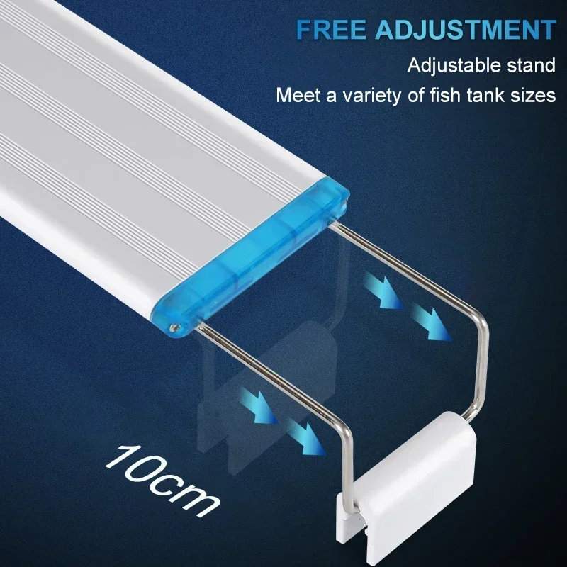 Aquarium Light 18/28/38/48/58CM Super Bright LED Aquarium Light For Aquatic Plant Fish Tank Extensible Waterproof Clip Lamp
