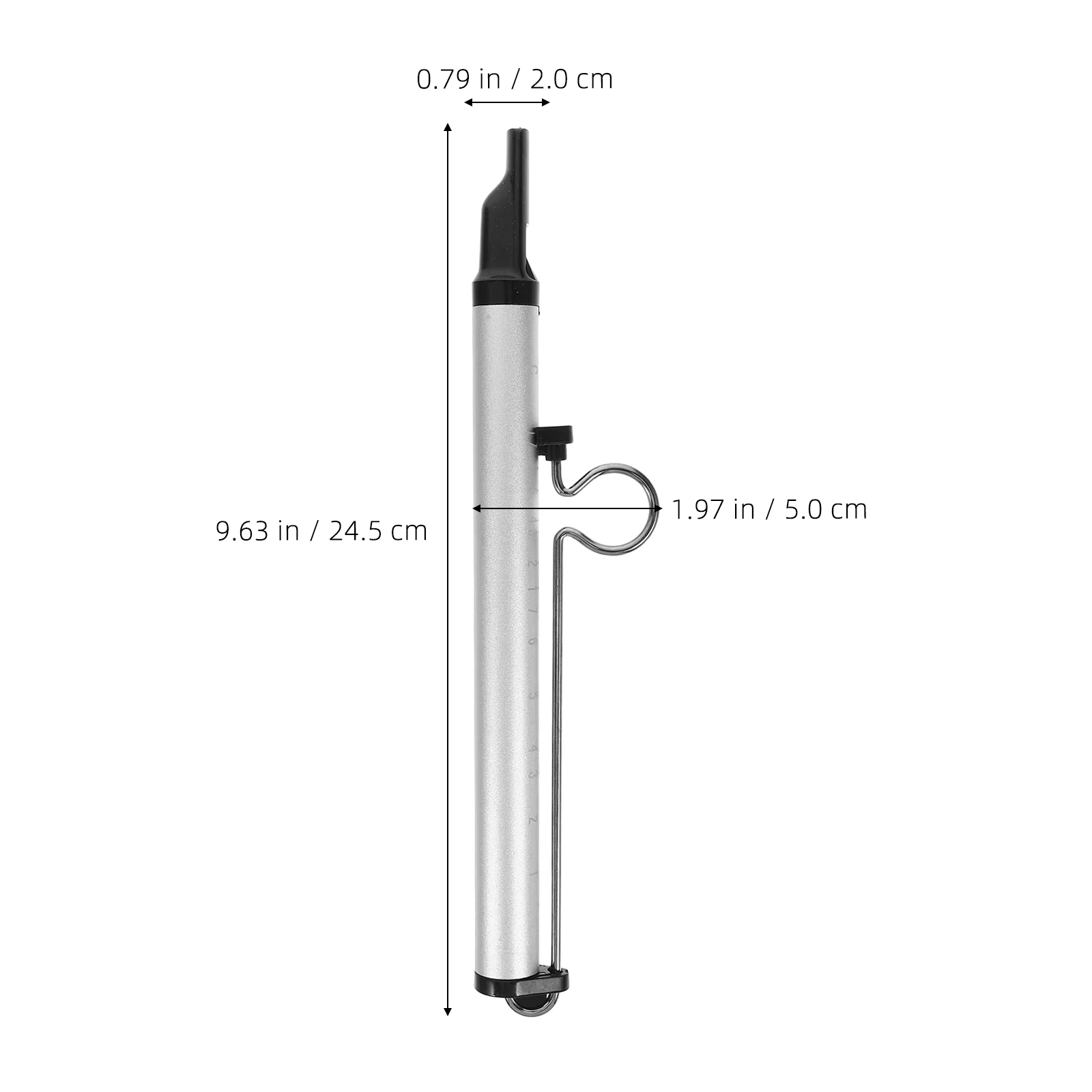 Sliding Whistle Silver ABS Aluminum Alloy Kids Adults Pull Tube Short Flute Musical Toy Instrument Fun