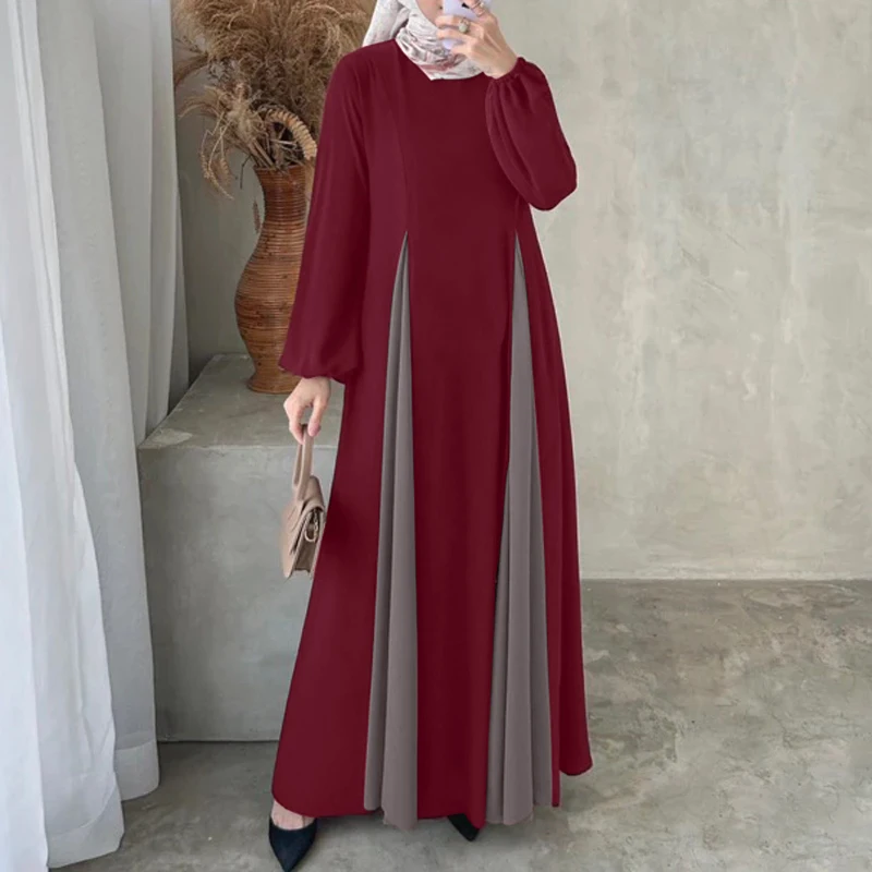 Maxi dress for autumn abaya ZANZEA Islamic dresses women's robe fashion long sleeve sun dress kaftan Moroccan style casual dress