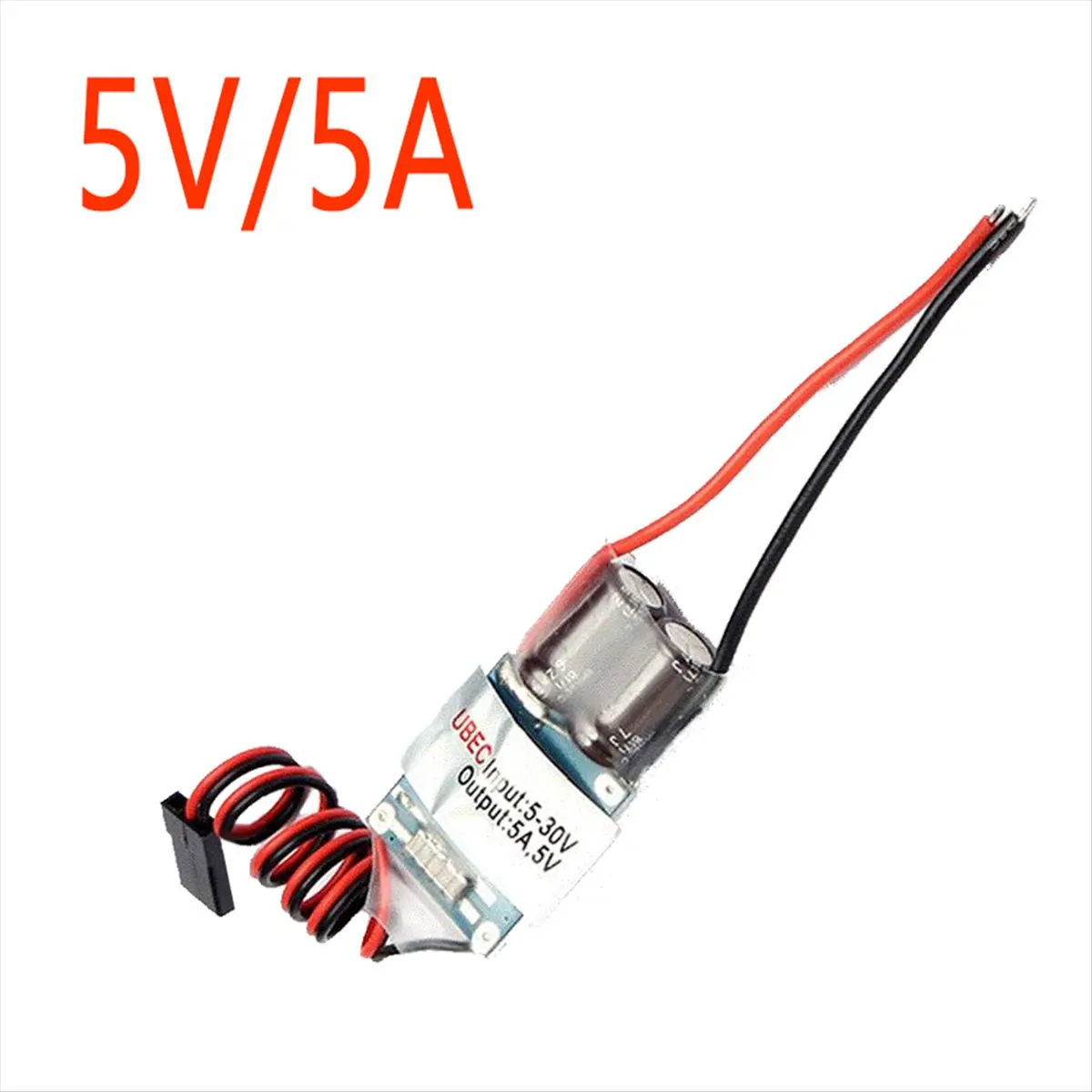 (A23G) 5A 2-7S FPV 수신기 전원 공급 장치 전압 조정기 외부 BEC(UBEC) RC 비행기용 5V 스텝다운 조정기 모듈