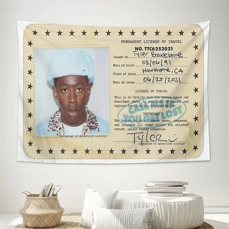 

Rapper Tapestry Wall Hanging for Bedroom Living Room or College Dorm Decor Rap Music Theme