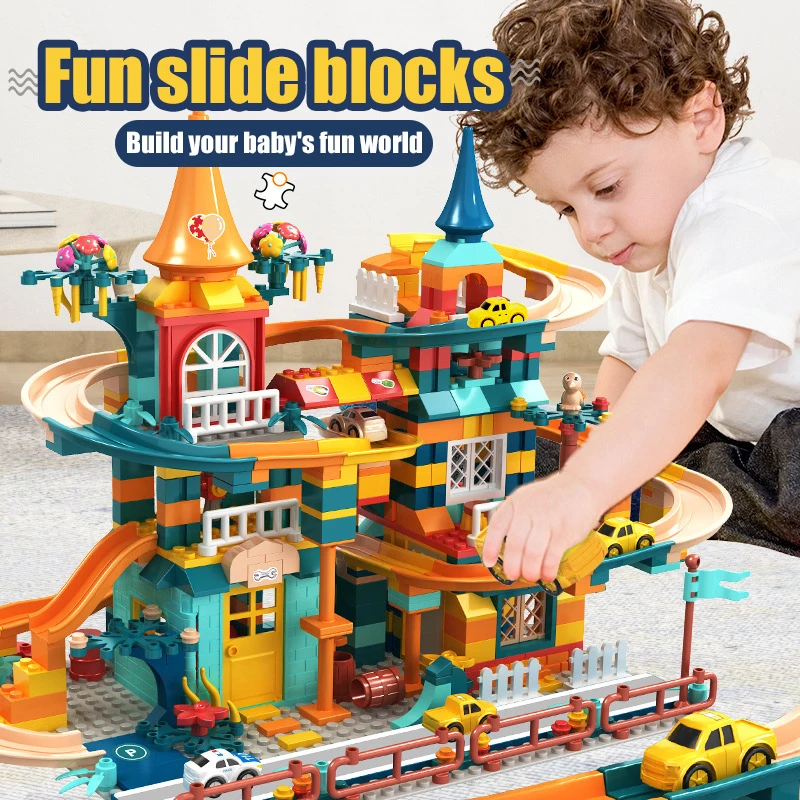 

Architecture Castle Building Blocks Car Action Figures Friends Children Educational Toys for Boys Multi-functional Puzzle Gifts