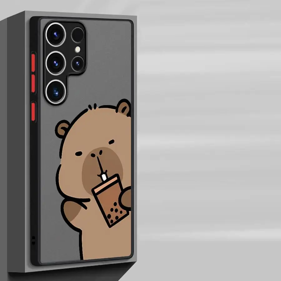 Adorable Cartoon Capybara Soft Phone Case