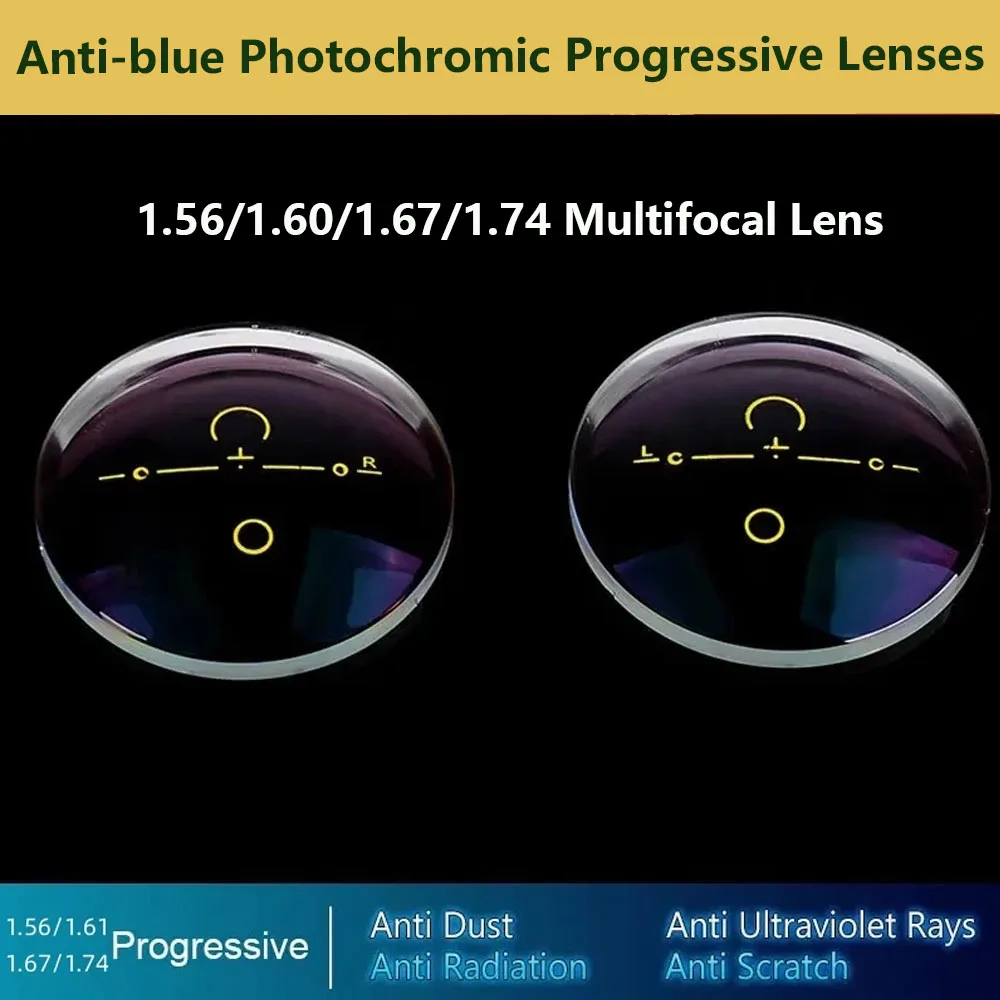 CHUBAN Progressive photochrome Blaulichtfilter Objektive 1 Paar 7