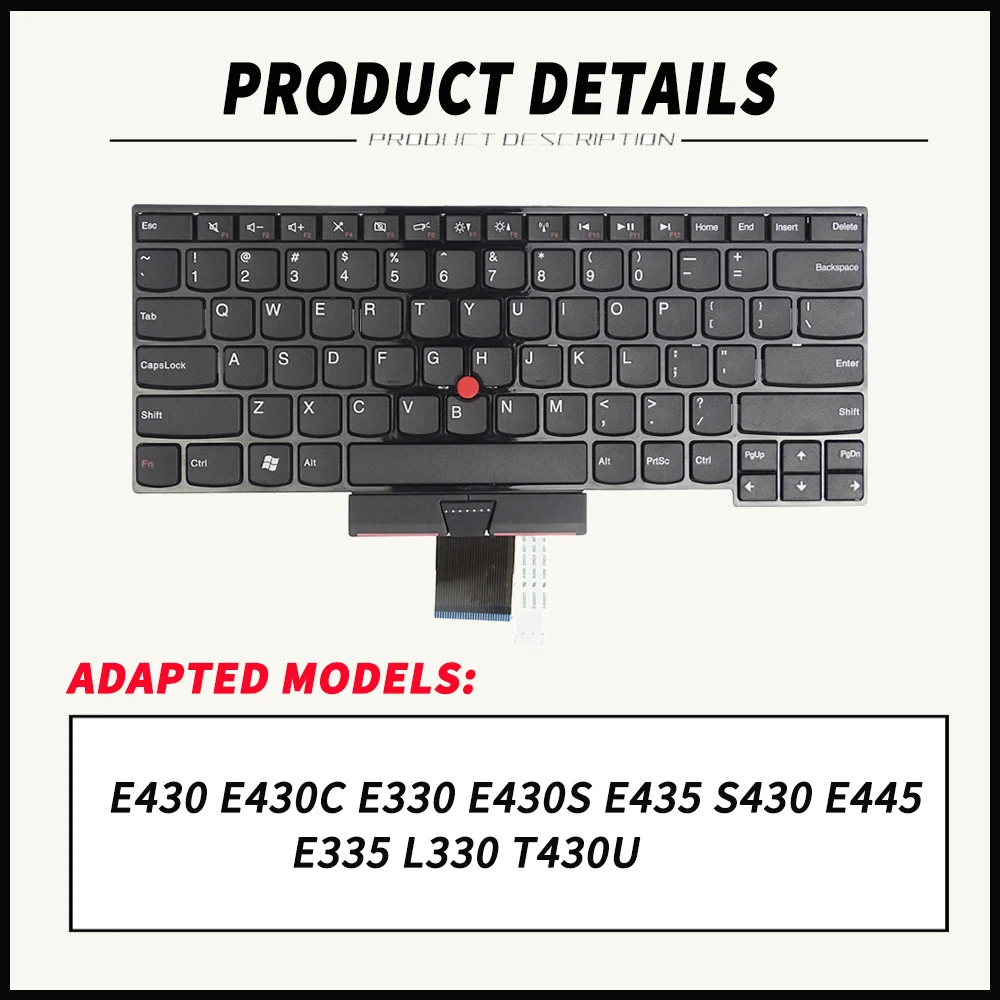 para Lenovo Thinkpad E430 E430c E330 E335 E435 S430 E445 L330 T430u Eua Teclado Layout do Laptop 04w2557 - Imagem 6