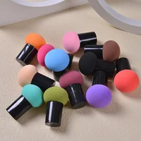 Mushroom Head Puff Round Head Mushroom Puff with Handle Makeup Sponge Foundation Mushroom Head Makeup Tools Wholesale 1