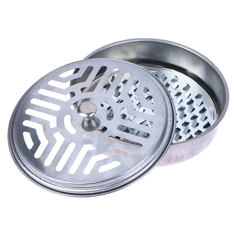 

Round Steel Mosquito Coil Holder With Cover Mosquito Coil Tray Nail Tooth Insect Repellent Incense Box