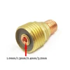 TIG Welding Torch Gas Lens Collets Body 1.0mm 45V42 1.6mm 45V43 2.4mm 45V44 3.2mm 45V45 For WP9 20 25 Welding Torch Accessories 4