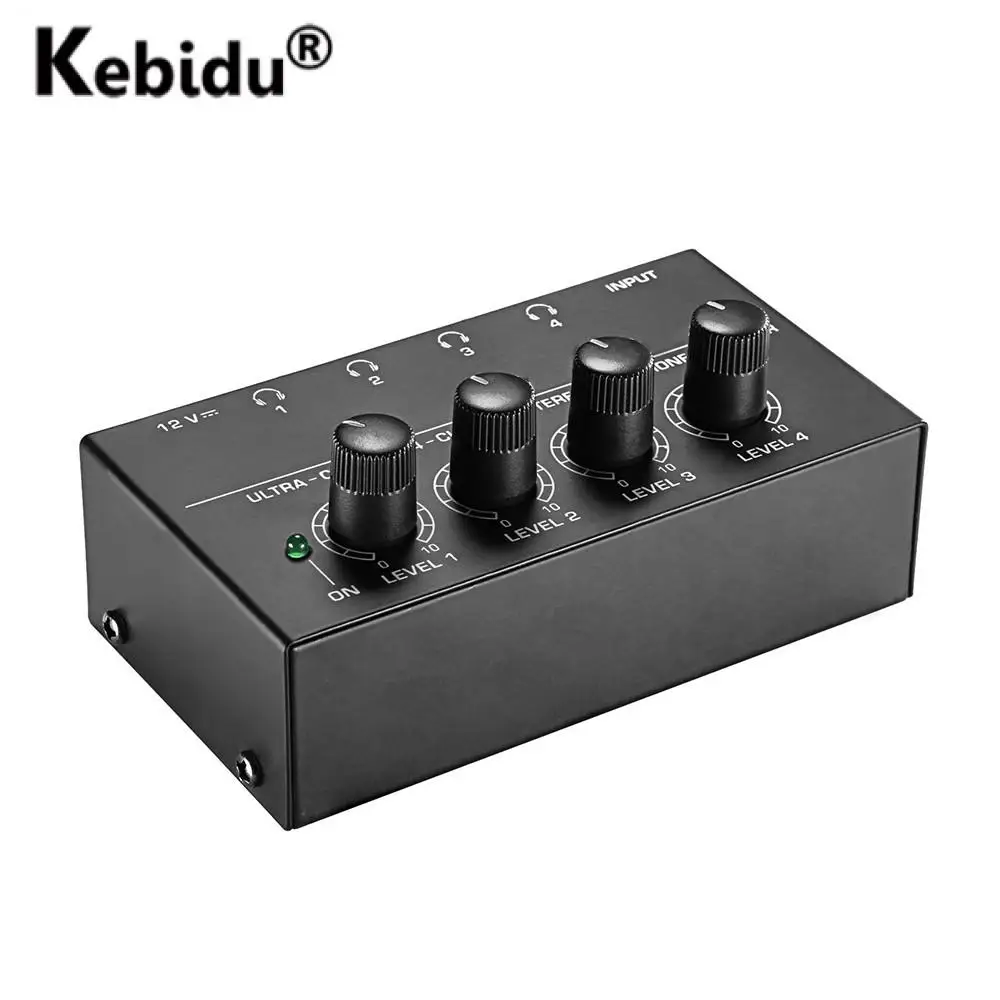 4 Channels Headphone Amplifier Ha400 Stereo Audio