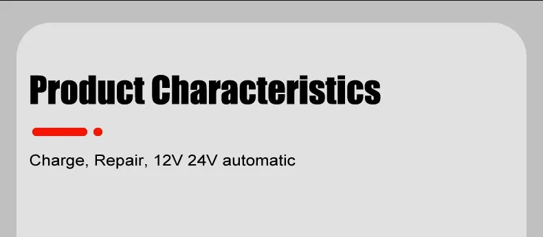 EAFC 20A/10A 12V/24V Autobatterieladegerät Vollautomatisches Batterieladegerät Pulsreparatur für Agm Gel Nass Blei Säure Lifepo4 Batterie – Detail 3