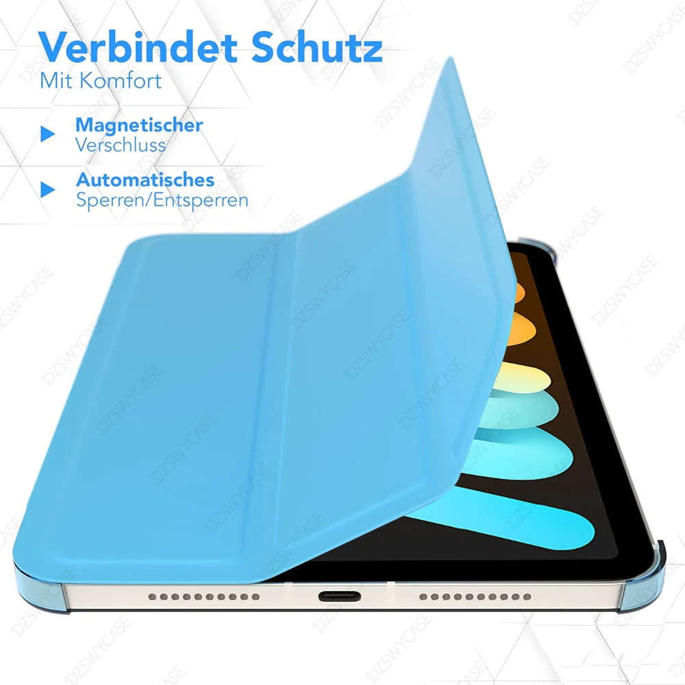 Enhanced Smart Case with Trifold Stand and Auto Sleep/Wake Function