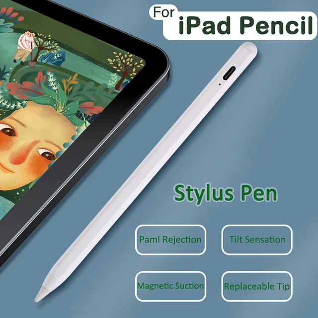 AWIND Stylus Pen for iPad Pro Mini Air Puntas Apple Pencil 1st 2nd Touch  Screen Caneta 8th Generation Surface Slim Battery Life - AliExpress