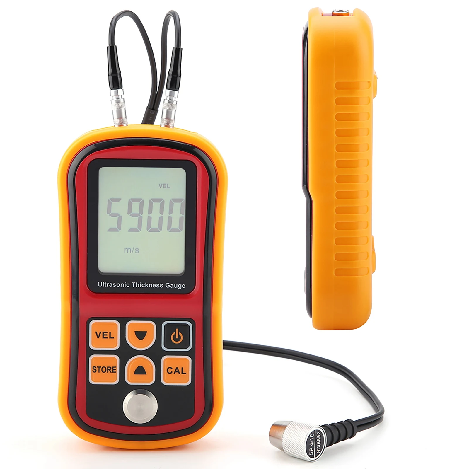 GM100 Digital Ultrasonic Thickness Gauge 1.2-300mm Steel Width Testing Monitor