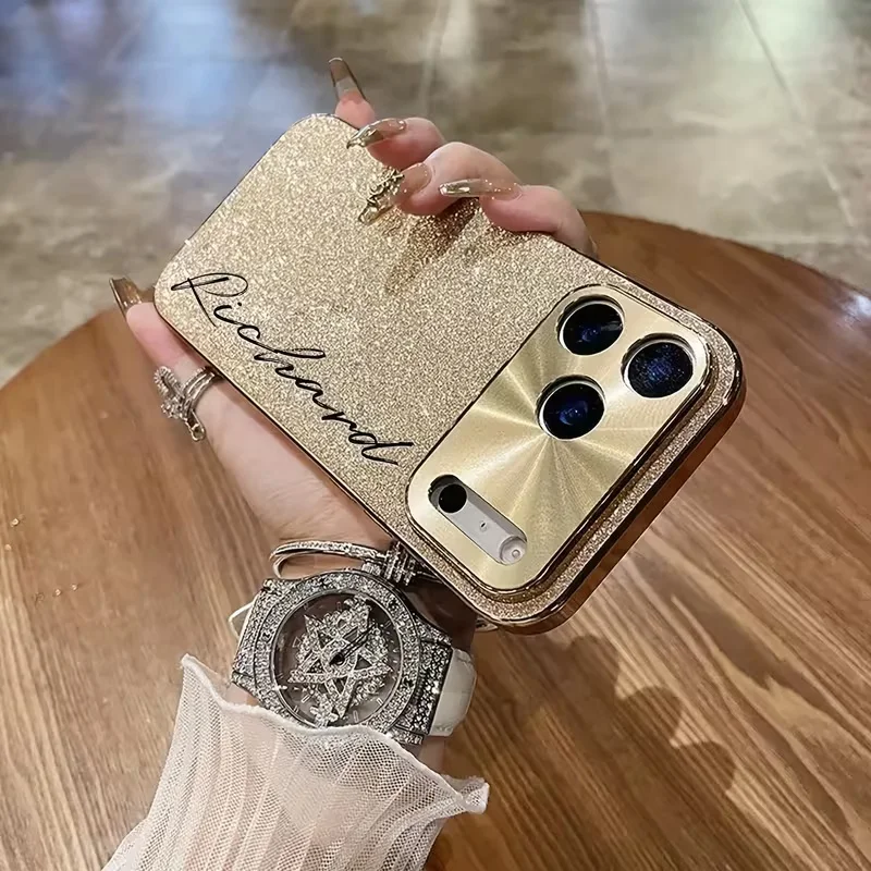Personalized Custom Name Letters Sparkling Glitter Case for iPhone 13 thumbnail 3