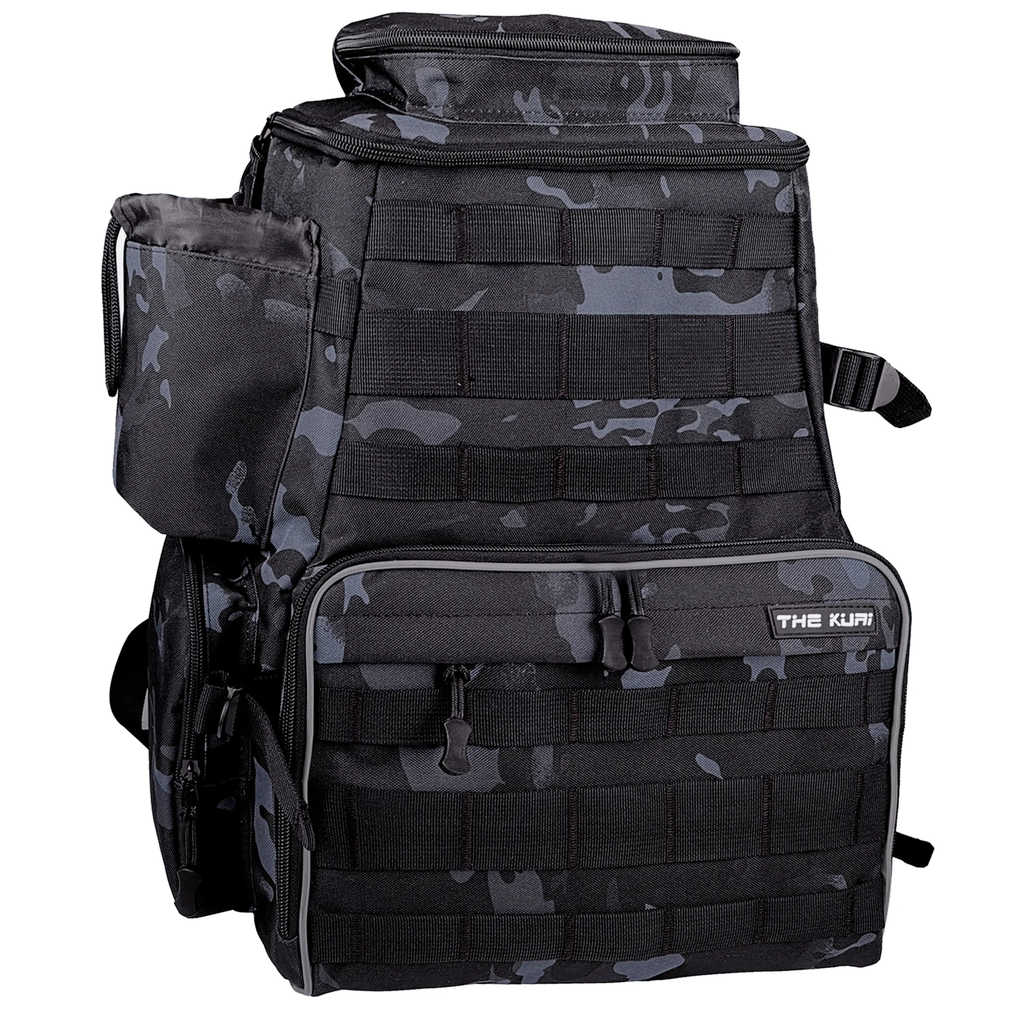 

Рюкзак для рыболовных снастей, 16 дюймов, с 2 держателями для удочек, без коробки для снастей, для форели, занятий спортом на открытом воздухе, Сумка для кемпинга