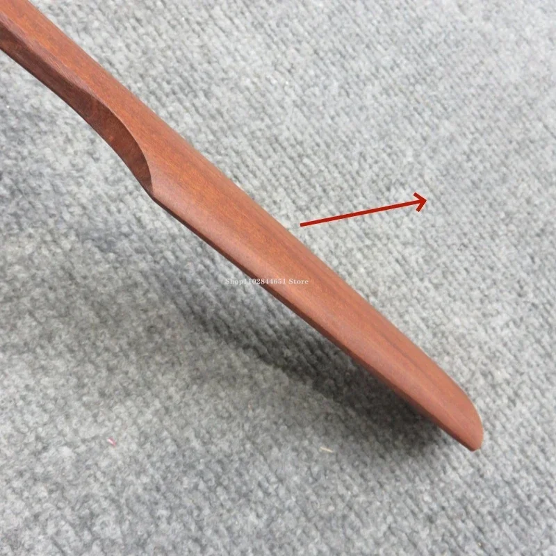 Purple Clay Teapot Tool Half Round Long Solid Wood Racket Hand-DIY Pottery Square Teapot Flower-pot Molding Clay Patting Tools
