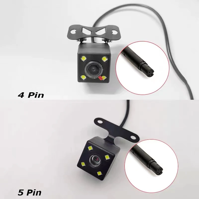 5 Pin 4 Pin HD Car Rear View Camera Reverse Night Vision Video Camera ...