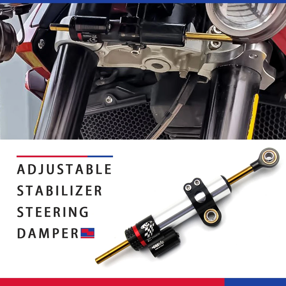 Универсальный Регулируемый стабилизатор рулевого демпфера для Kawasaki Z750 Z800 Z1000 ER6N
