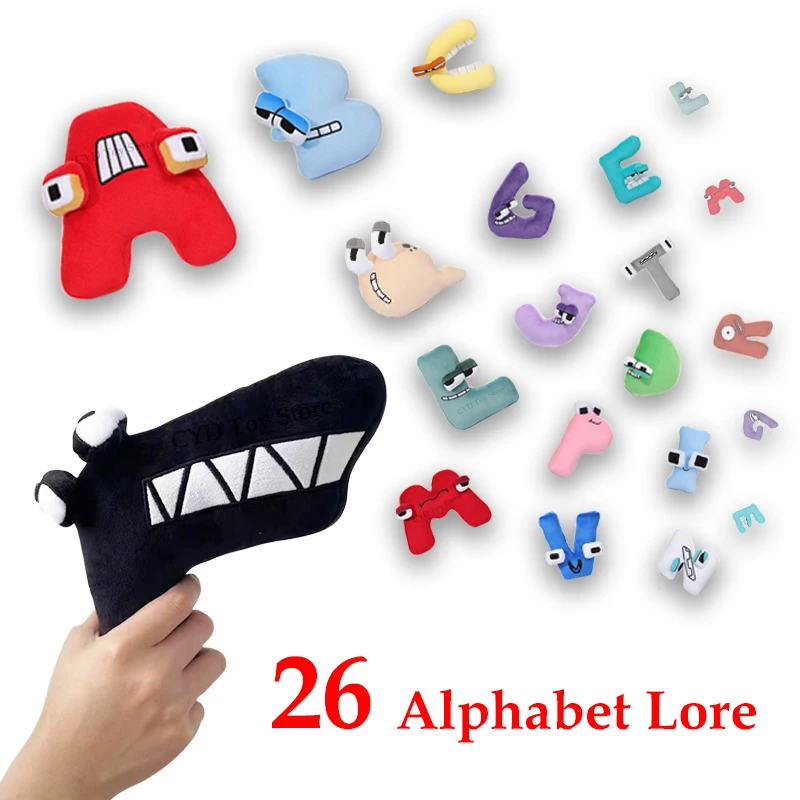 26 Alfabetos Alfabeto Lore Plush, Plushies Toy From Alphabet Lore