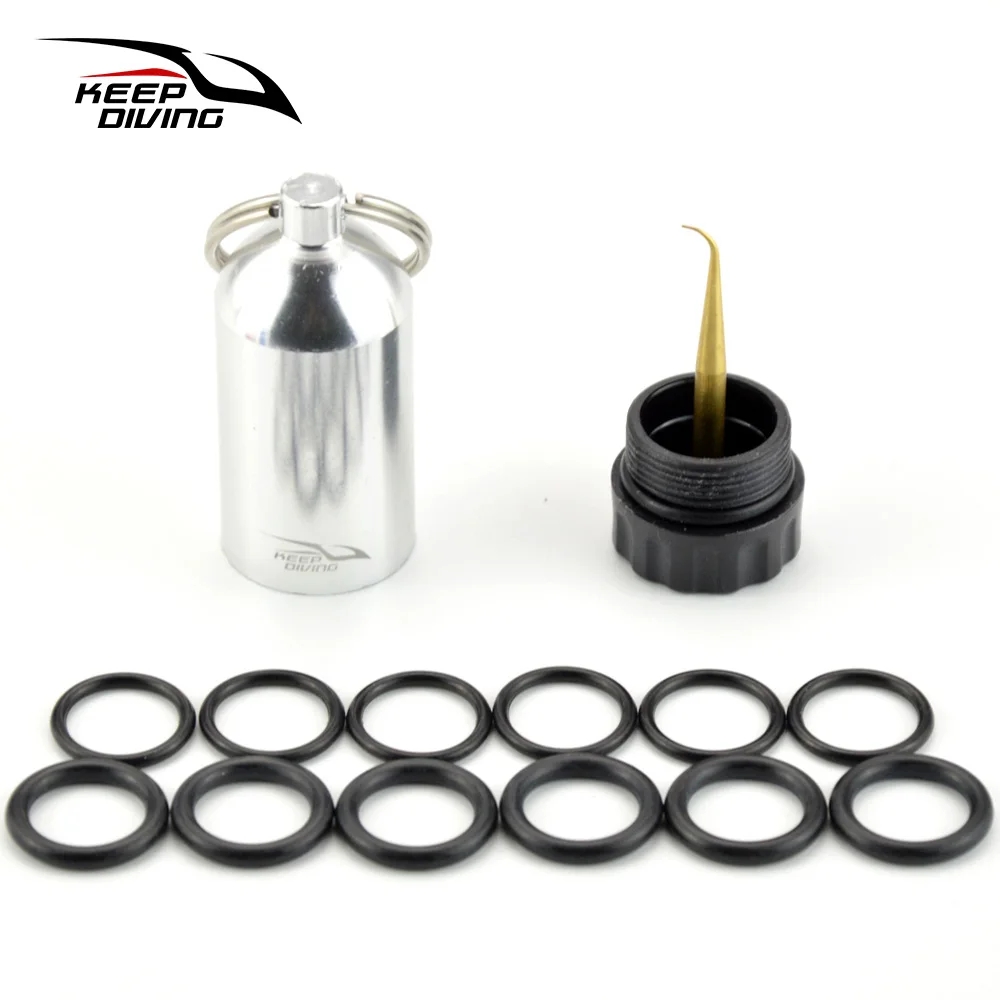 Aluminum Alloy Mini Scuba Tank with One Pick Needle and O-rings for Ding & Yoke Scuba Diving Accessories 3