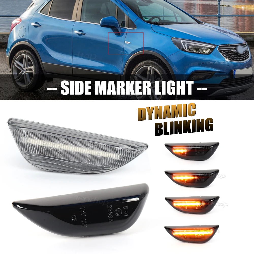 

Dynamic LED Side Marker Lights Turn Signal Lamp Blinker For Opel Mokka X 2012-2020 For Chevrolet Trax For Buick Encore 2013-2020