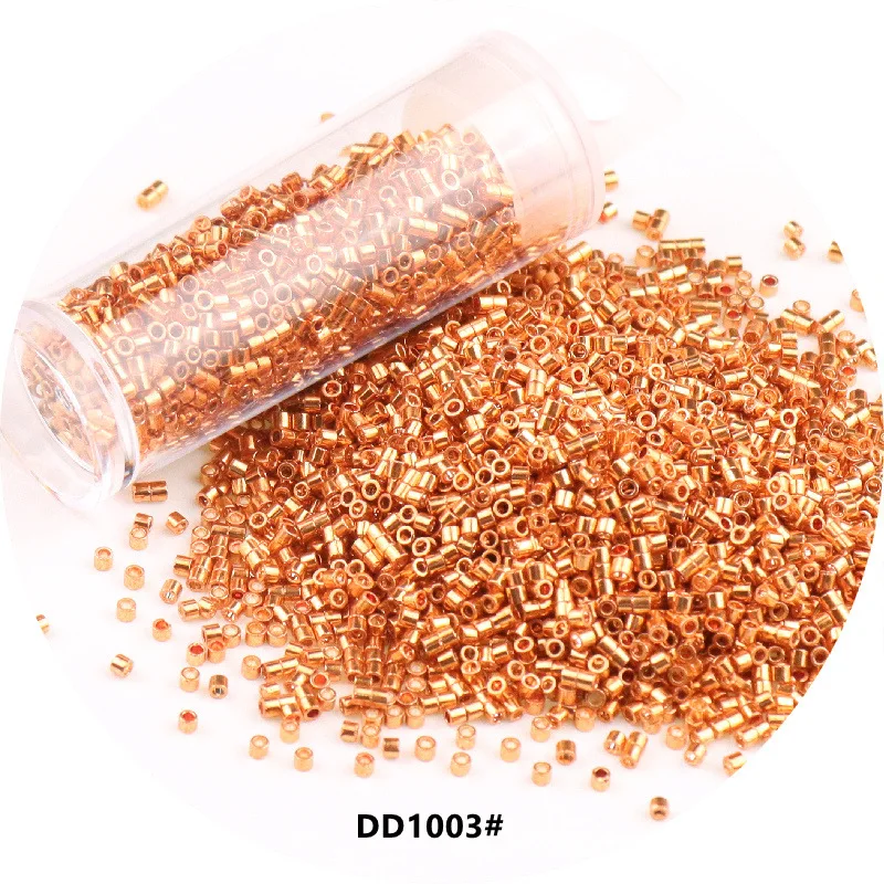 Glass Beads 840pcs 11/0 DB 1.3x1.6mm Uniform Metallic Opaque Color Spacer For DIY Jewelry Making