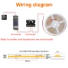 IP68 Waterproof COB LED Strip 12V Sauna Waterproof LED Tape Kitchen 24V LED Strip Outdoor Strip Lighting Bathroom COB LED Strip 5