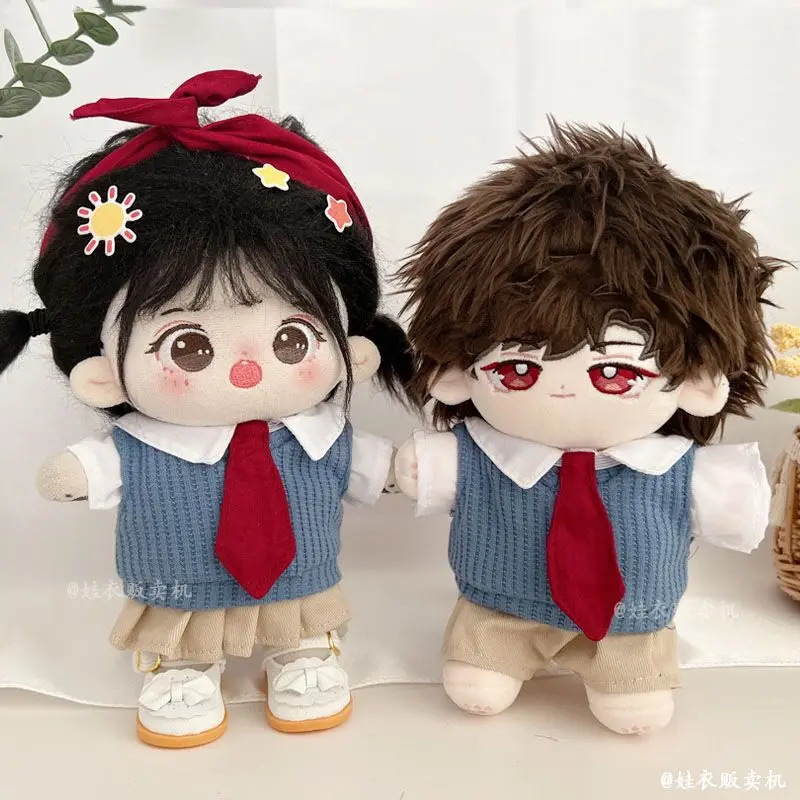 Cotton doll clothing 20cm college style superior school uniform 20cm set no attribute doll changing 4