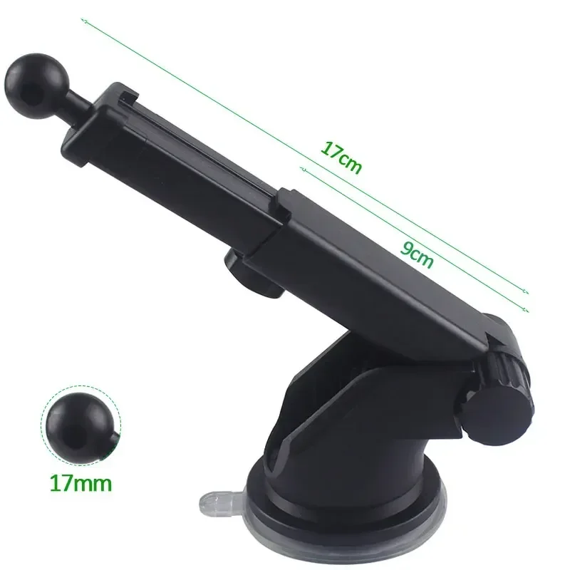 Mobile Phone Holder 17mm Silicone Bracket Car Telescopic Rotating Sucker Accessories Suction Cup Base Bracket For Mobile Phone