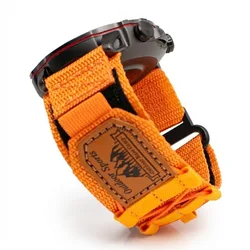 Premium 22mm Nylon Sports Watch Strap Bracelet - 22mm (Orange)