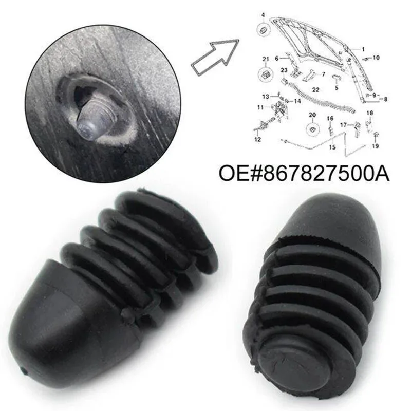 2Pcs Car Rubber Bumper Bonnet Hood Lid Stop Buffer Tailgate Cushion car bumper accessories