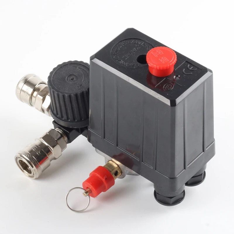 3000L/Min Air Pump Control Valve 0-180 PSI Gauge 220V/380V Regulator Duty Air Compressor Pump Pressure Control Switch