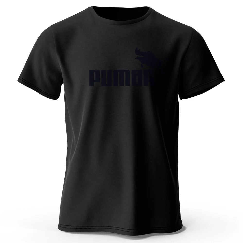 Pumba-Themed Men's Oversized Graphic T-Shirt - 100% Cotton Summer Tee