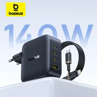 【New Sale】Baseus 140W GaN Charger PD Charger USB C Charger Fast Charge For Macbook Tablet Phone Charger For iPhone 17 16 15 14 1