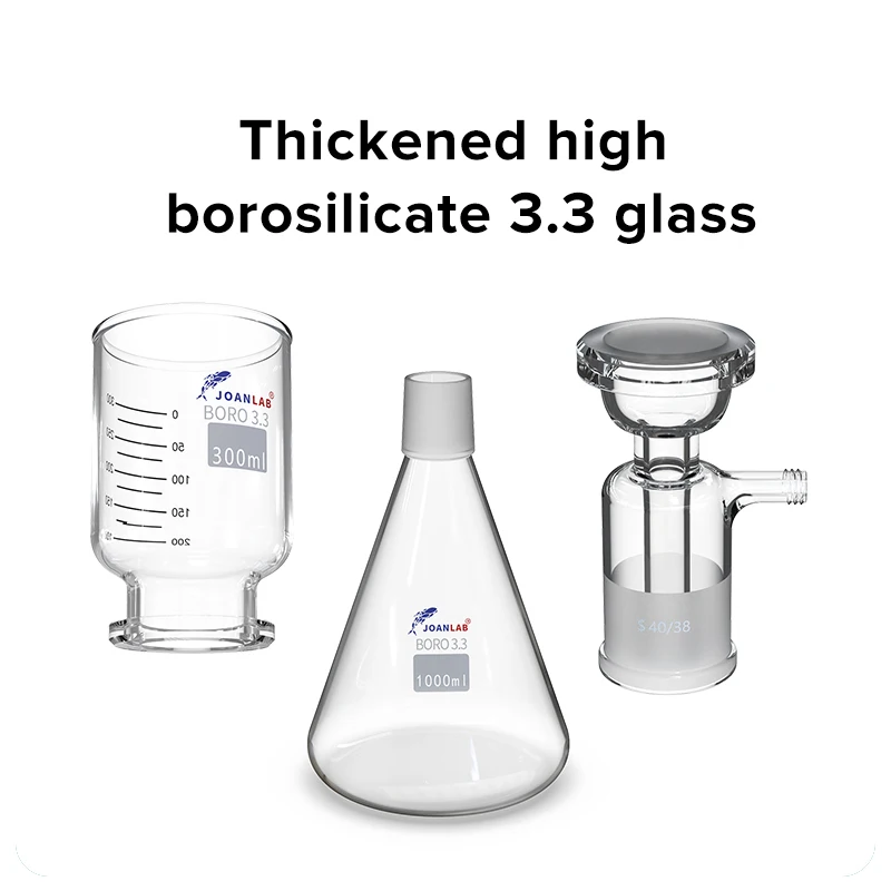 JOANLAB LAB 1000ml Vacuum filtration apparatus,membrane filter,Sand-Core Filter Equipment