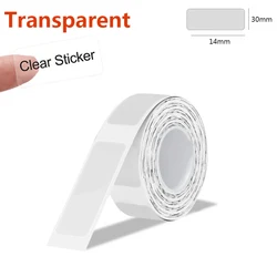 Compact Bluetooth Thermal Label Printer with Adhesive Label Tape (Transparent)