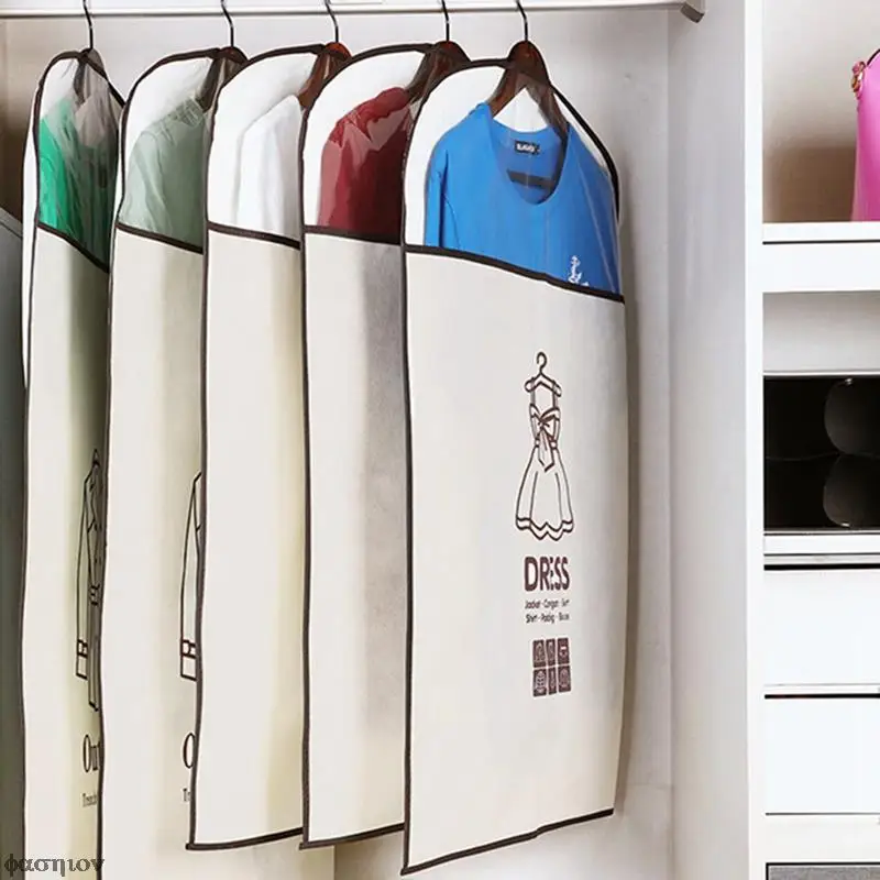 1pc Clothes Dust Cover with Zipper for 