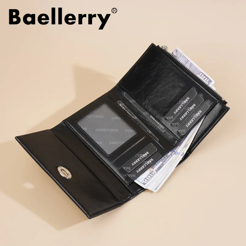 New Ladies Trifold Wallet High Fashion Ins Style Short Student Purse