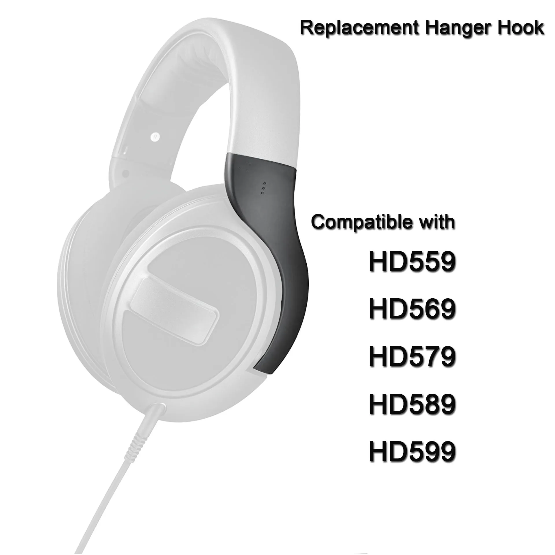 Headphone Hanger Hook for Sennheiser HD559 HD569 HD579 HD589 HD599 Replacement Housing Cover Hanger Bracket Hinge Repair Parts