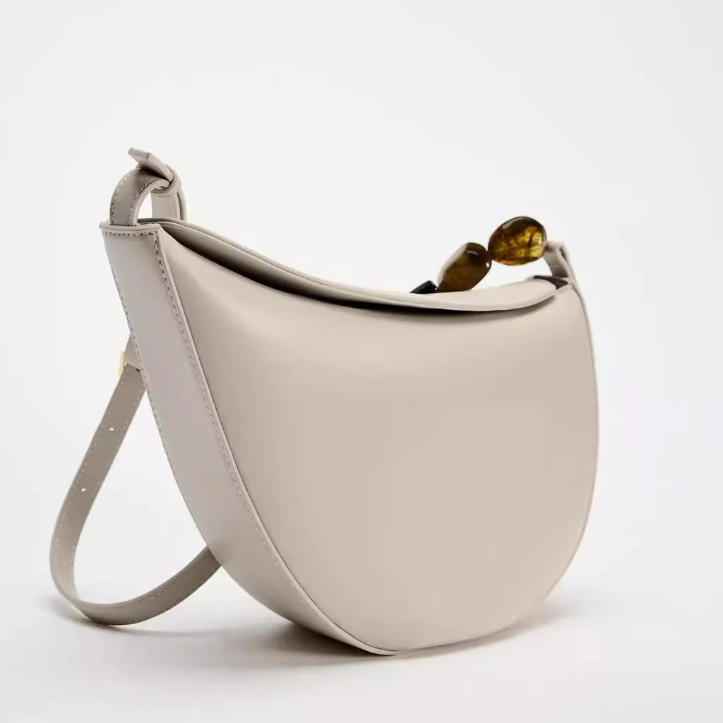 NEW PU Leather Shoulder Bag for Women Wedding Totes All-match Commuter Underarm Bag Bolso Mujer Fashion Handbag