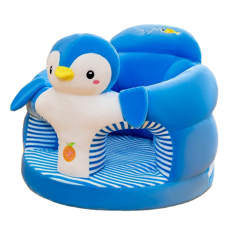 pinguim-aprendendo-a-sentar-cadeira-sofa-do-bebe-cadeiras-animais