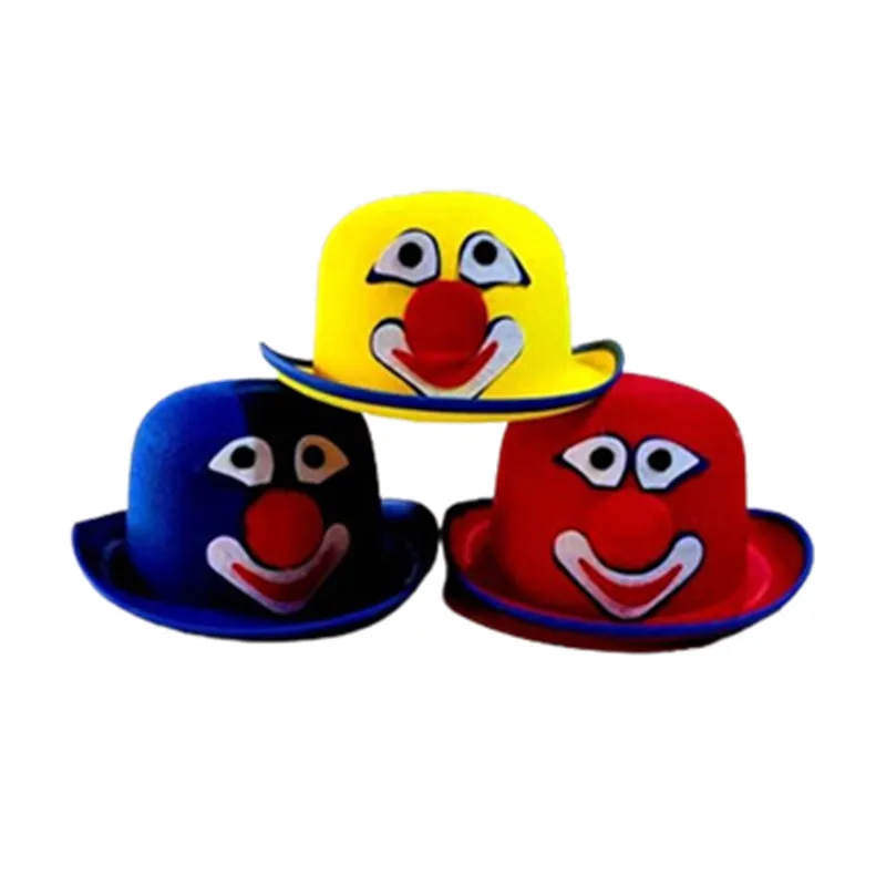 Stripe Clown Funny Hat Colorful Joker Cosplay Cap Carnival Masquerade Party Supplies Festival Performance Accessories