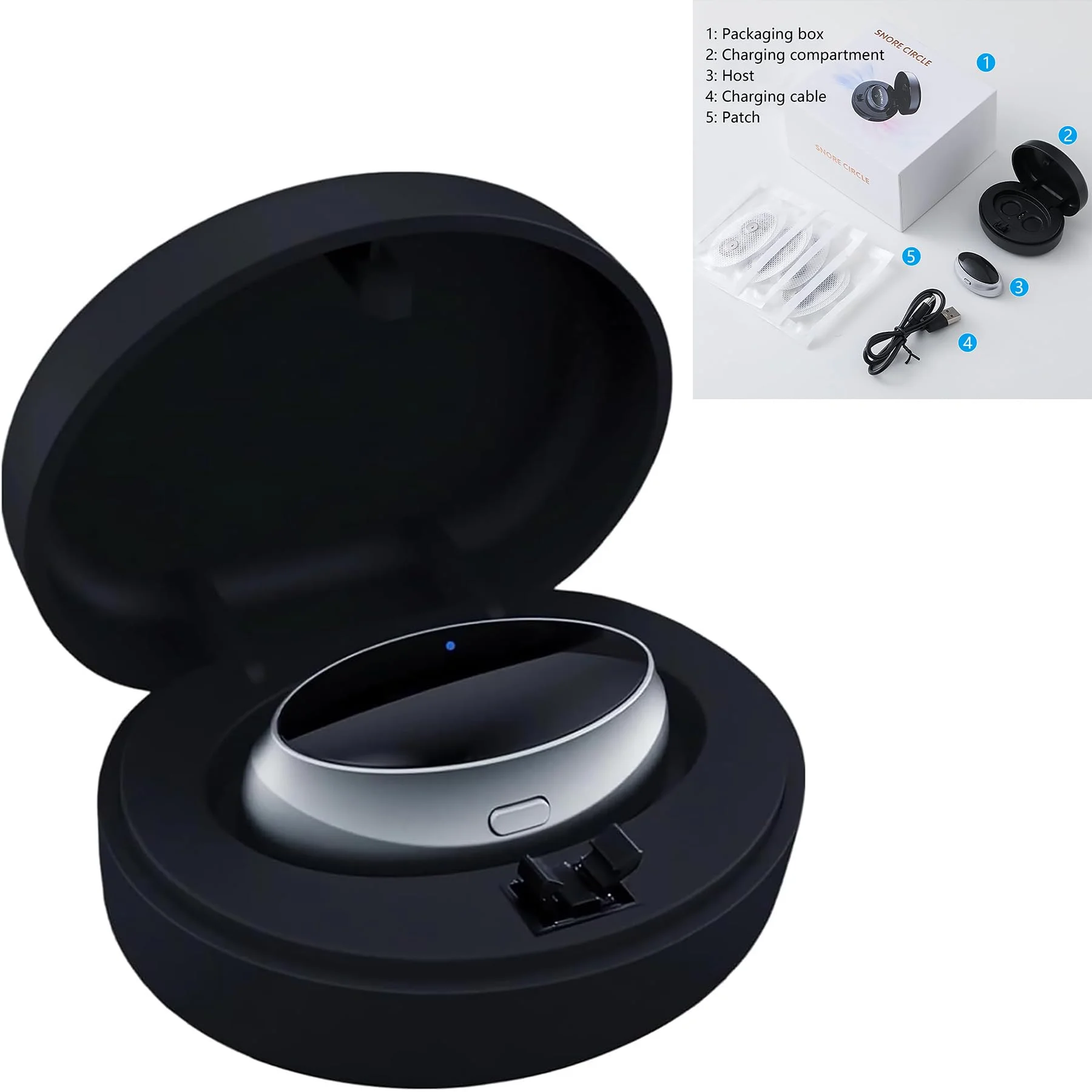 Electric Anti Snoring Devices Anti Snore Chin Strap Anti Snoring Bean Snoring Sleep  Easy to use Portable Three Speed Adjustment