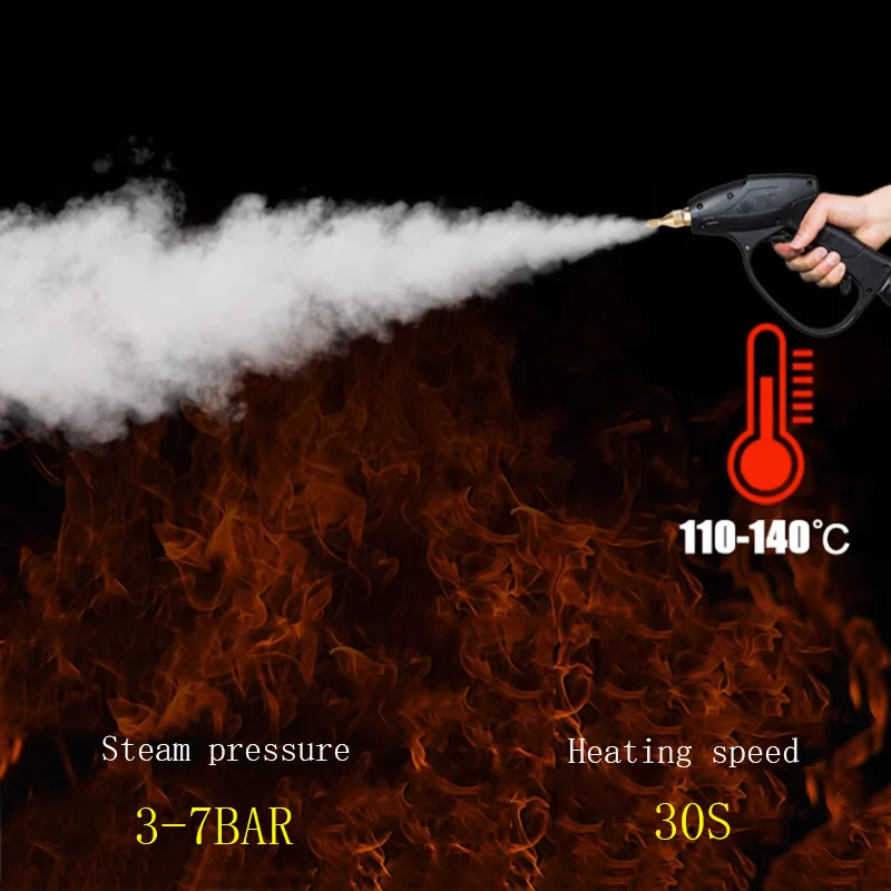 High Temperature Electric Steaming Cleaning Machine High Pressure Air Conditioner Kitchen Range Hood Car Cleaner Steam Cleaner 6