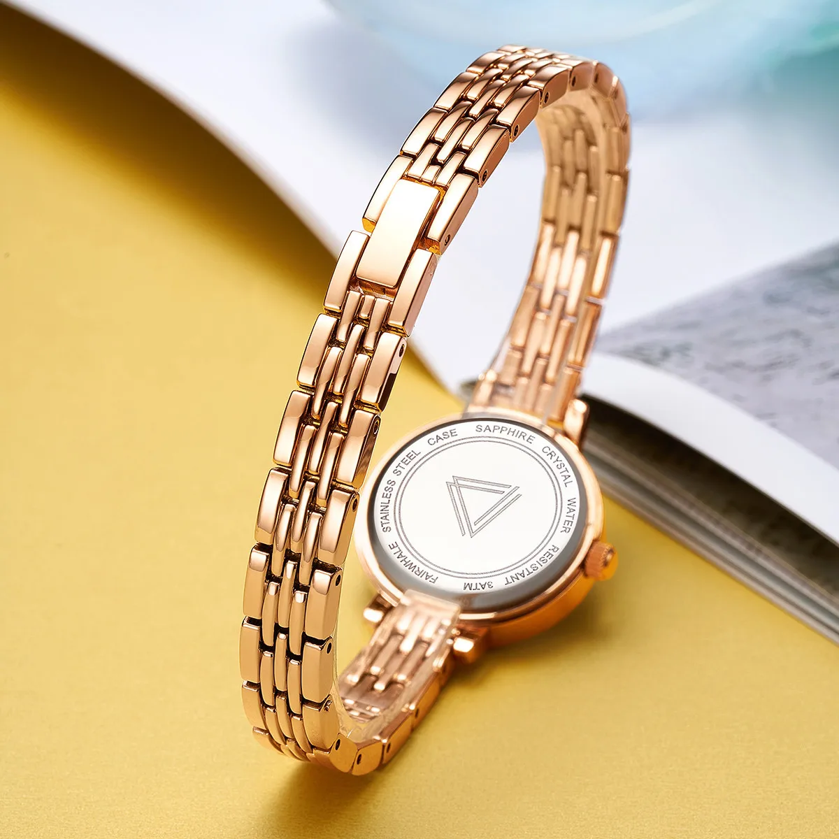 MARK FAIRWH watch for women with diamond studded temperament, niche fashion trend, light luxury quartz watch