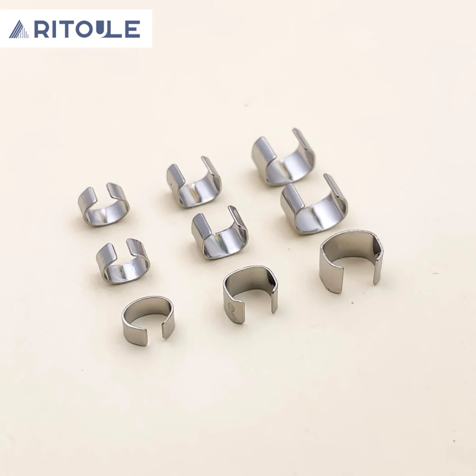 

Stainless steel titanium buckle C ring clip bracelet pendant strap DIY accessories wholesale keychain beads for jewelry making