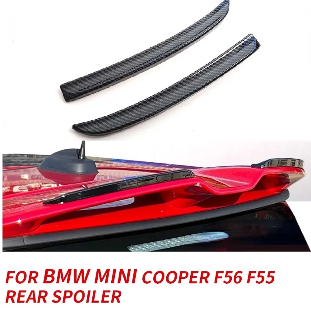 2Pcs Car Rear Roof Extension Spoiler Abs Modificato Jcw Tail Wing Per Bmw Mini Cooper F56 F55 Accessori Auto